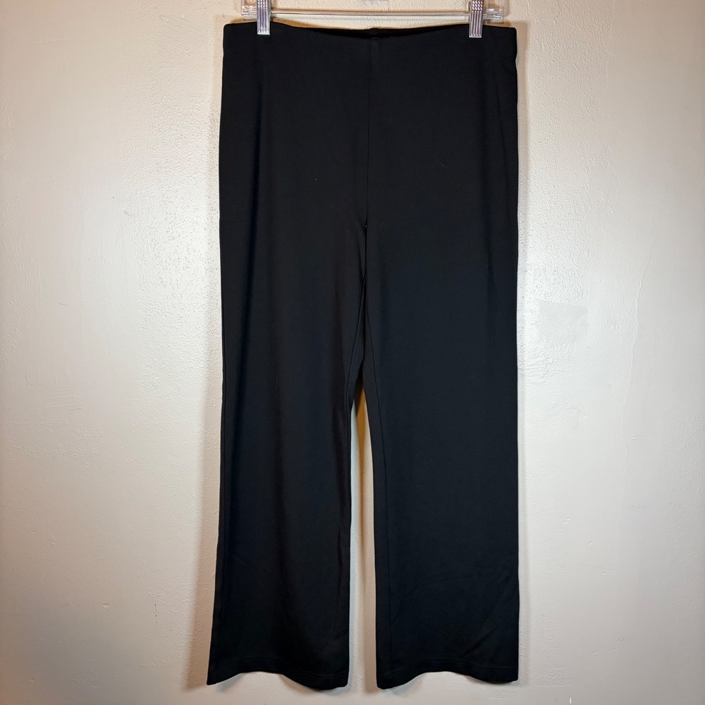 Peace of Cloth Womens Black Pull On Straight Leg Pants 66P168 Size Medium‎